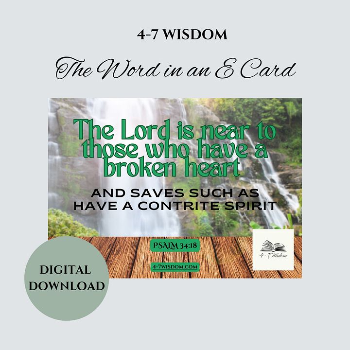 Broken & Contrite E Card product image (1)
