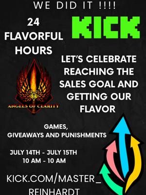 take the good with the bad  come celebrate 5k in sales and the fact im getting my own @Freshen Up Energy flavor 24 hrs on July 14-15 10am est #kickstreaming #kickaffiliatestreamer #freshenup #kickcommunity #punishments #giveaways #gamer #fyp 