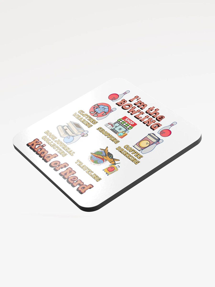 Im The Bowling Kind Of Nerd Cork Coaster Set product image (4)