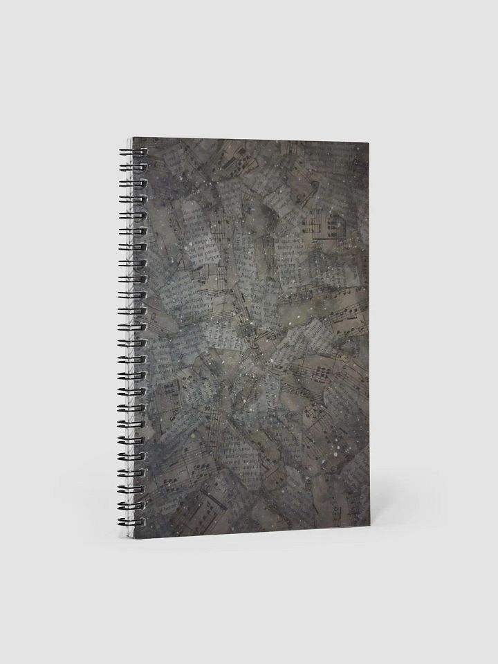 Night Universe of Words and Music Spiral Notebook product image (1)
