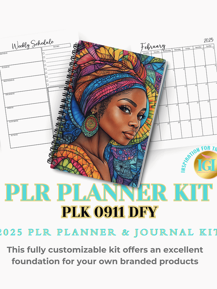 PLK 0911-DFY - 2025 PLR Planner & Journal Kit product image (2)