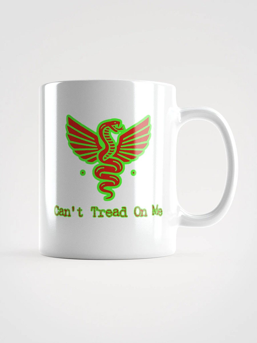 Can't Tread on Me Mug (Neon Green and Red) product image (3)