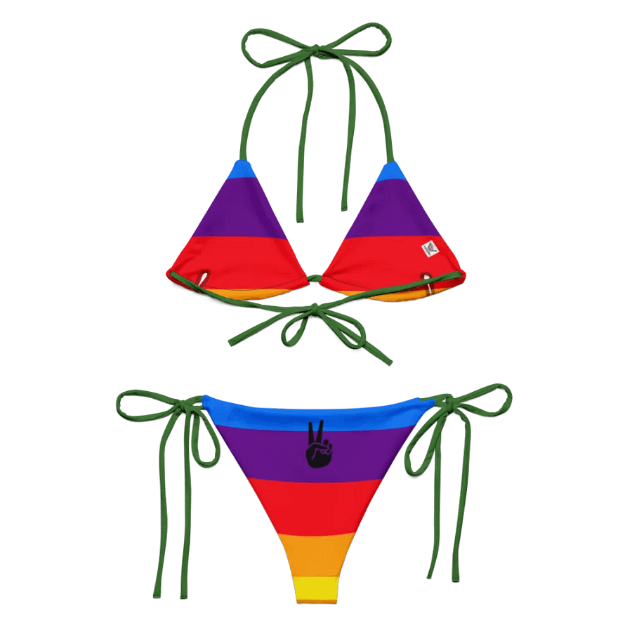 Sunset Stripes Recycled Bikini Set product image (1)