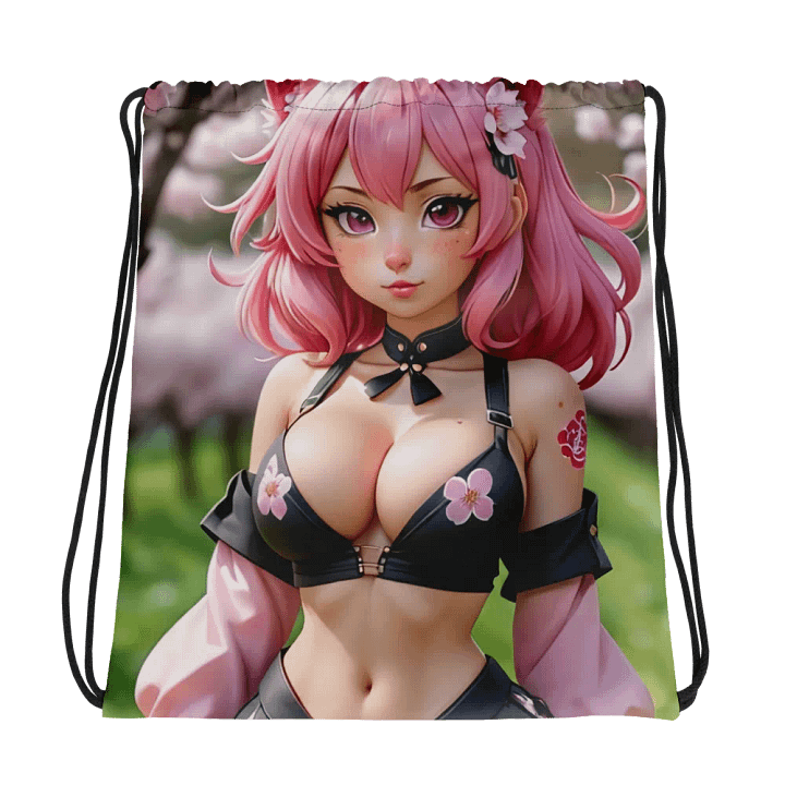 Cherry Blossom Dreams Drawstring Bag product image (1)