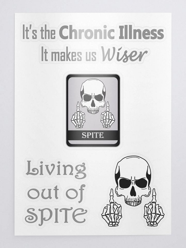The Chronically Spiteful Sticker Sheet product image (1)