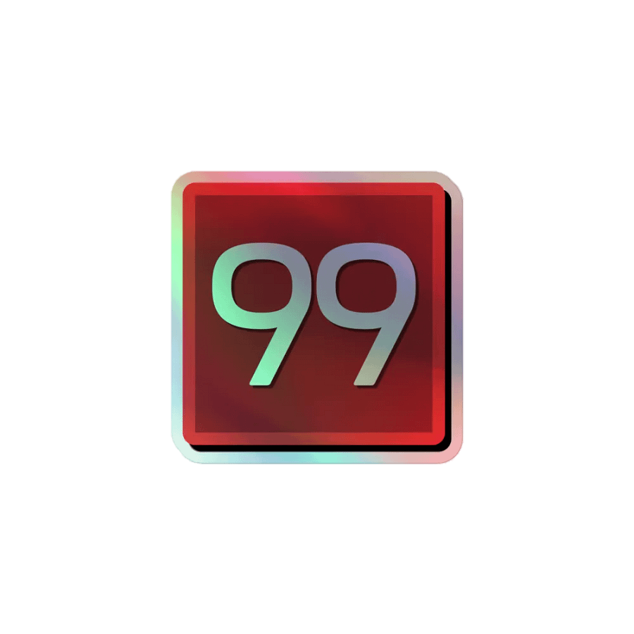 STFC 99 Pip Holographic Sticker product image (1)