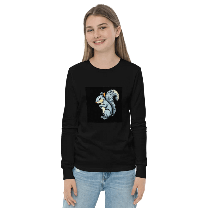 Pooky's Playful Squirrel Long Sleeve Tee product image (2)