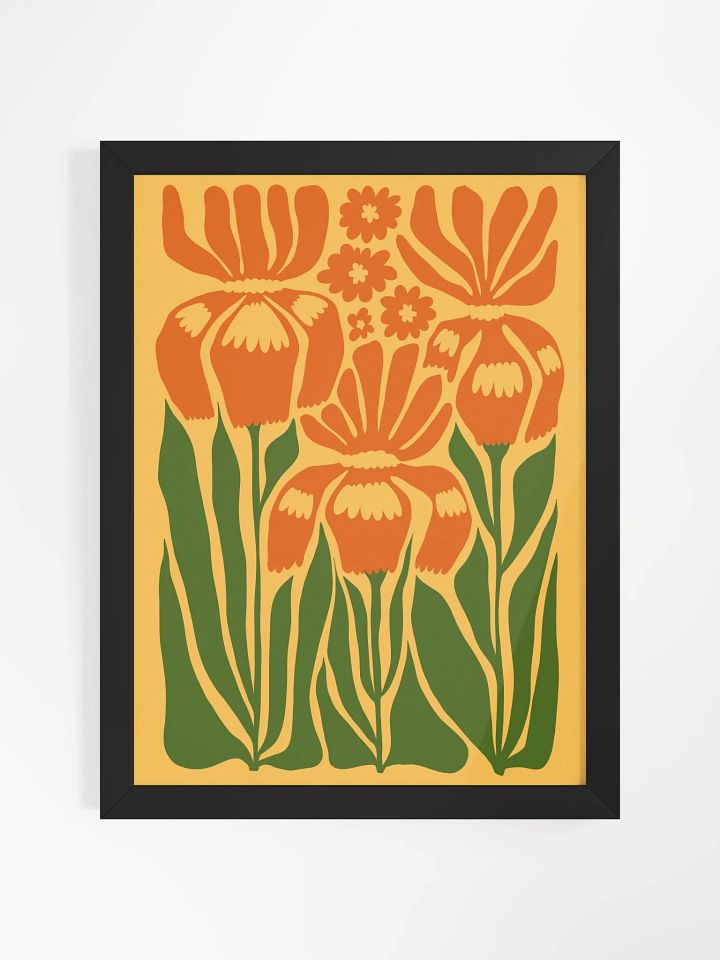 Three Flowers in Full Bloom - Framed Poster product image (1)