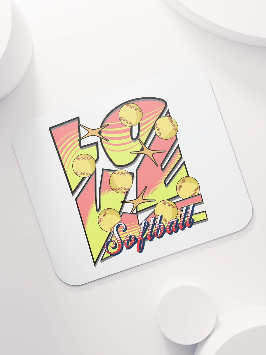 Love Me Softball Mouse Pad product image (5)