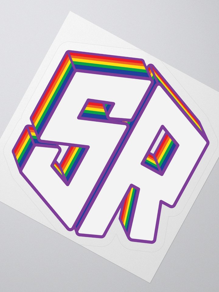 3D Rainbow Logo Sticker product image (6)