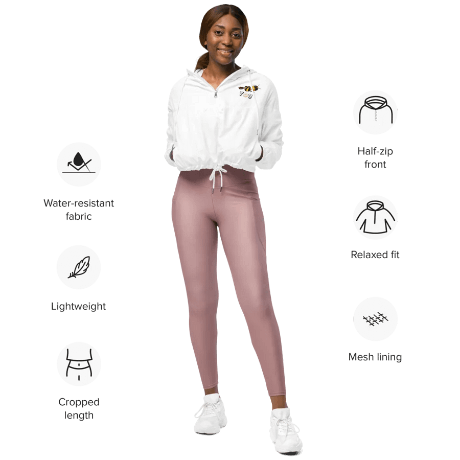 Bee Jacket - Cropped Windbreaker product image (6)