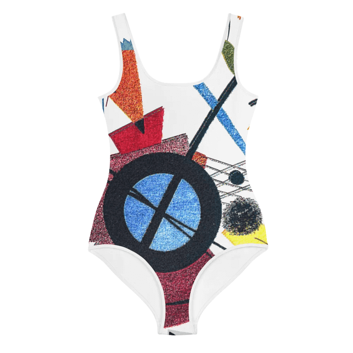 Abstract Lithographic Pattern Design Youth One Piece Swimsuit - V2 product image (1)