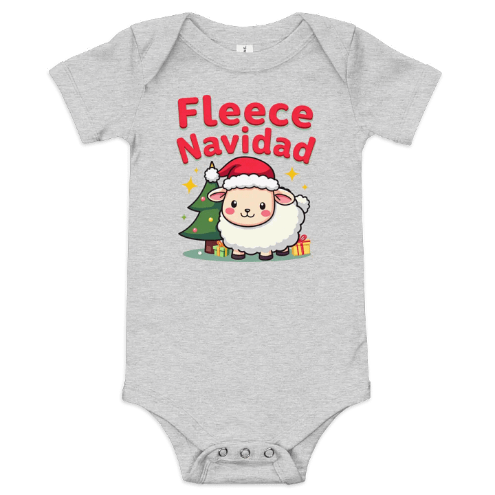 Fleece Navidad Baby Onesie product image (4)