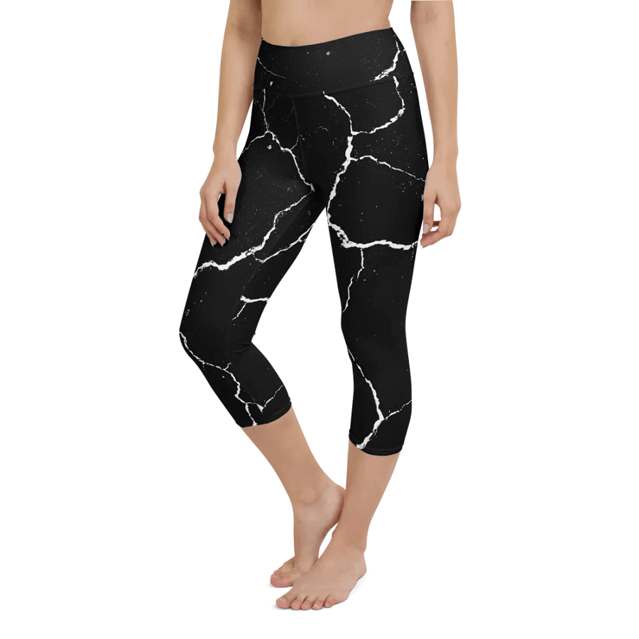 Cracked Network Yoga Capri Leggings product image (6)