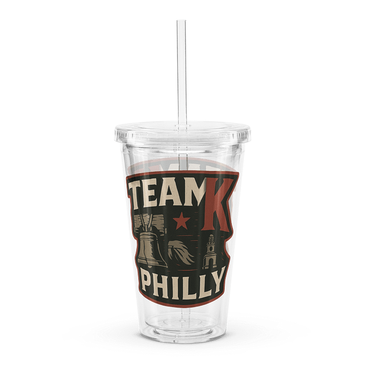 Team K Philly Clear Plastic Tumbler product image (2)