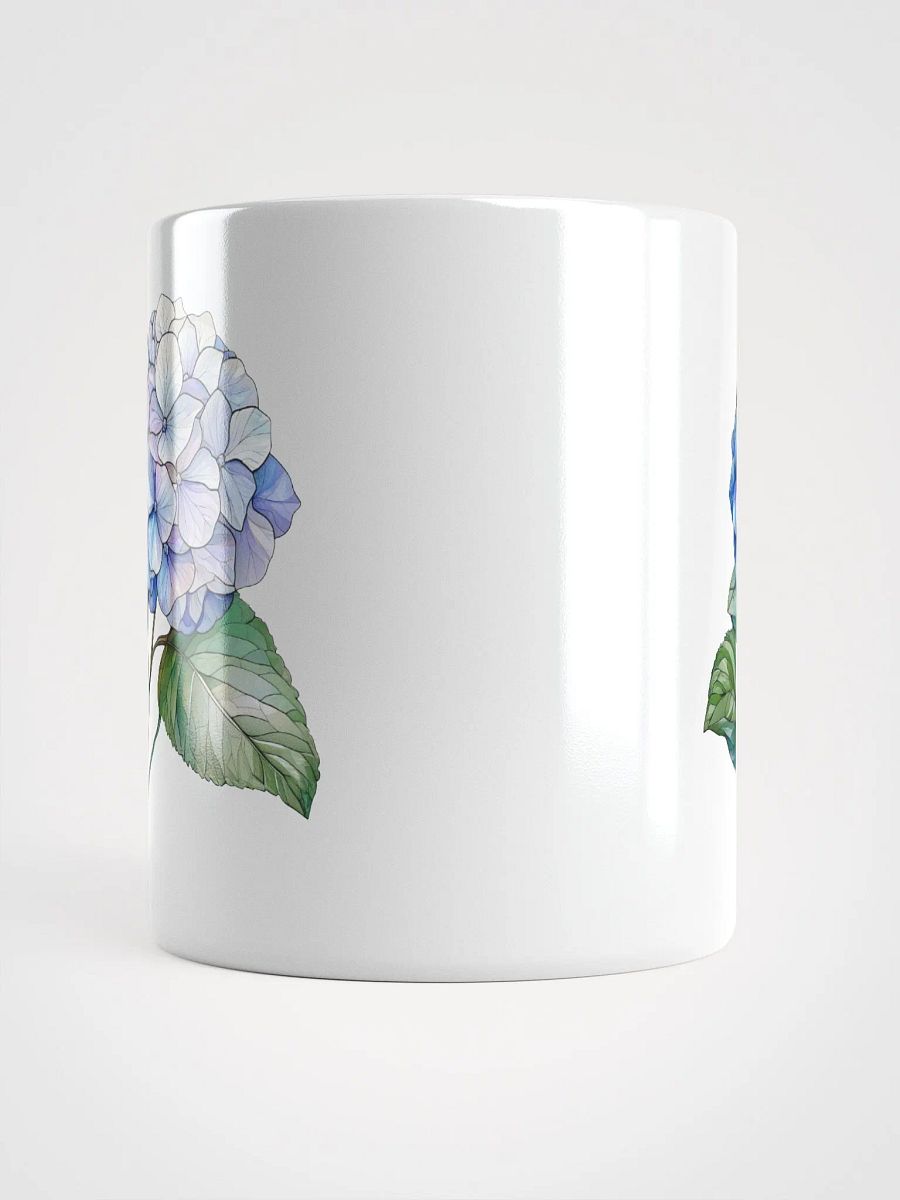 Stained Glass Hydrangea White Glossy Mug product image (15)