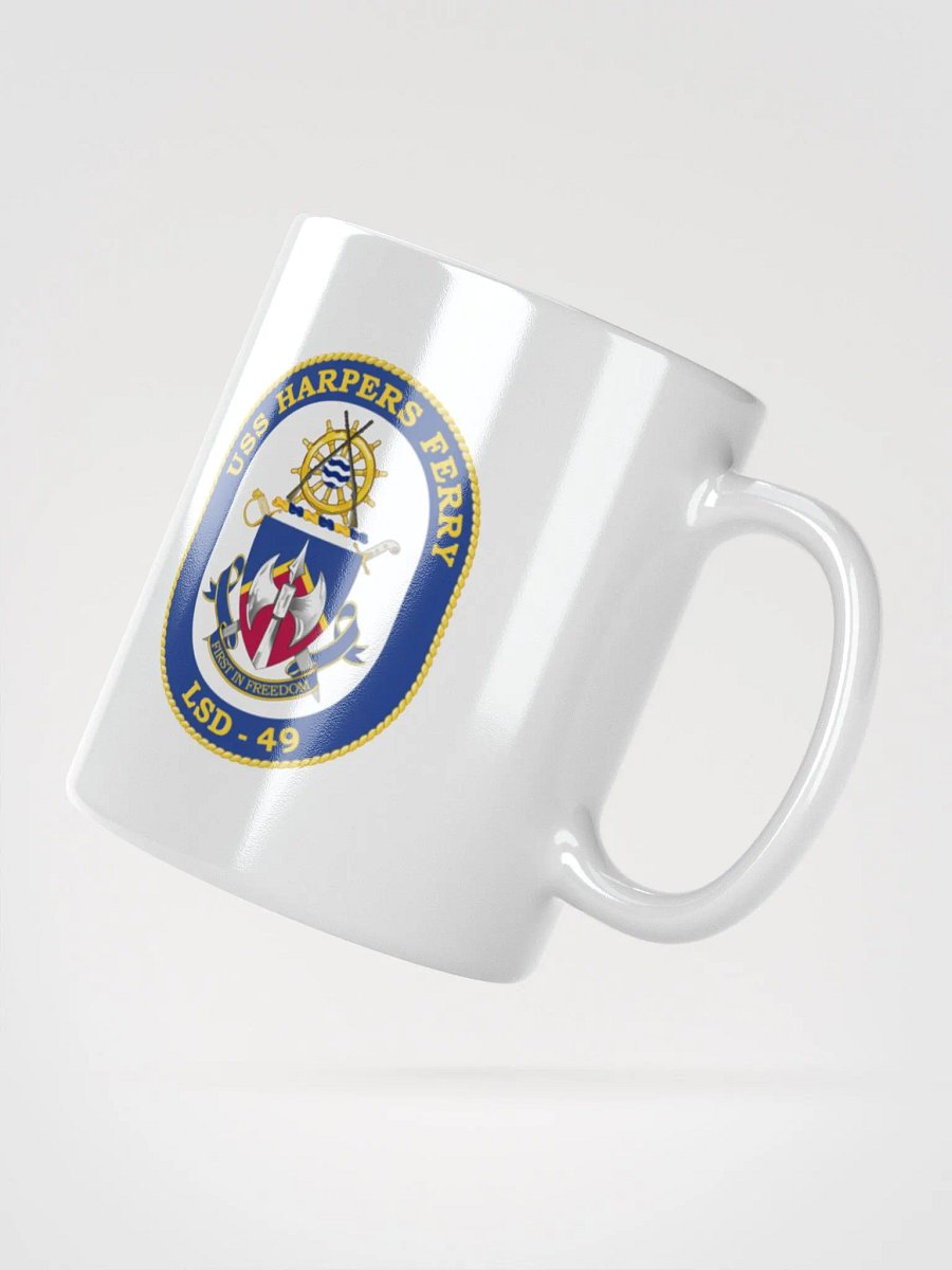 USS Harpers Ferry LSD 49 White Coffee Cup product image (2)