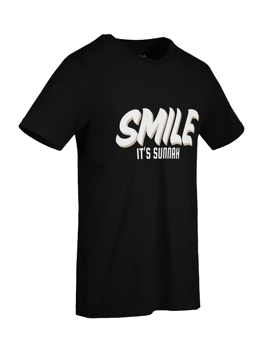 Dark "Smile It's Sunnah" T-Shirt in White product image (3)