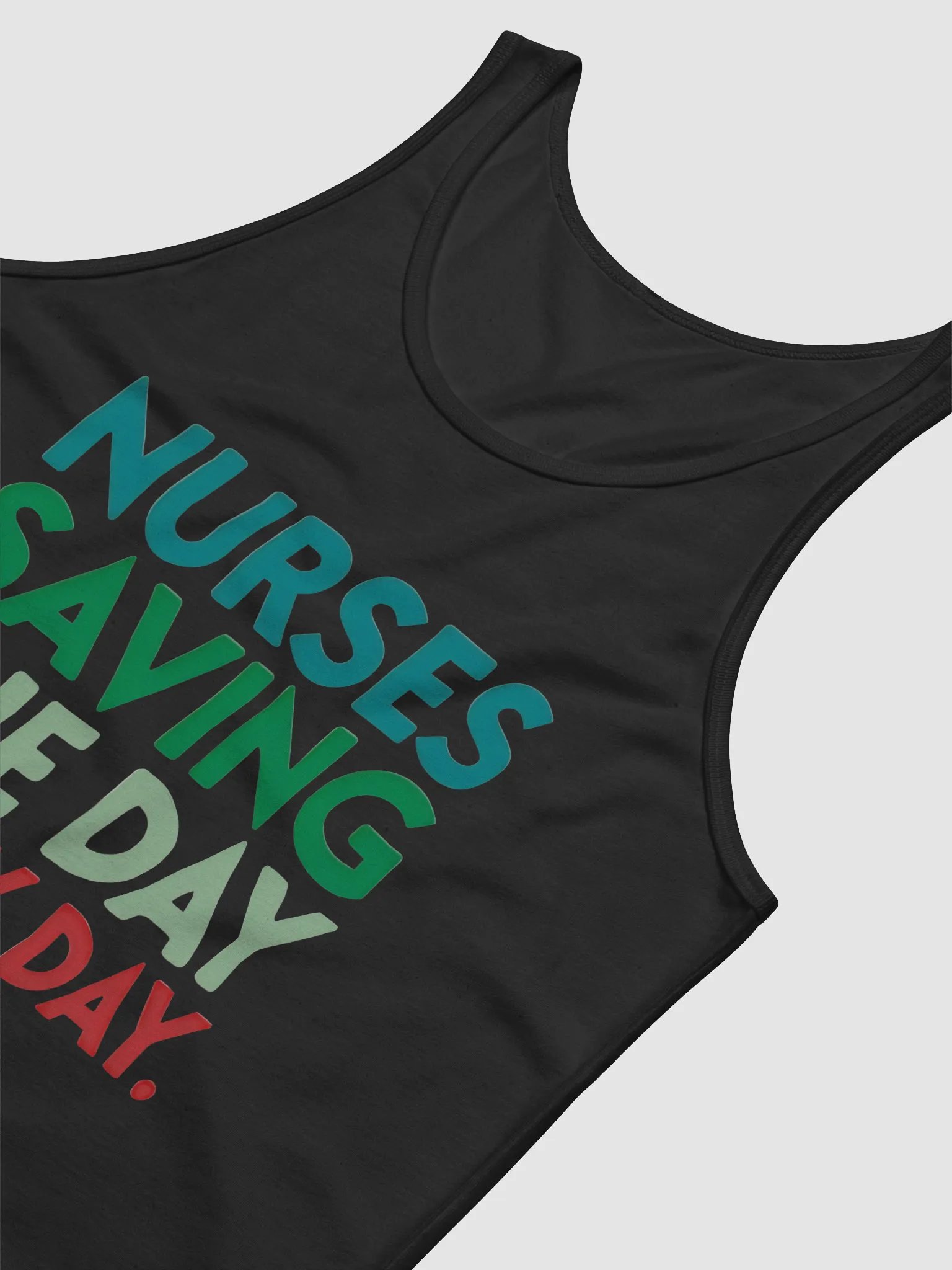 Everyday Heroes, Heroic Nurses Slogan Tank Top product image (35)