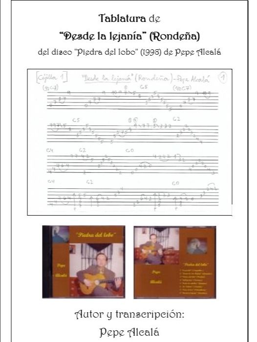 Tablatura de la Rondeña "Desde la lejanía" - Pepe Alcalá product image (1)