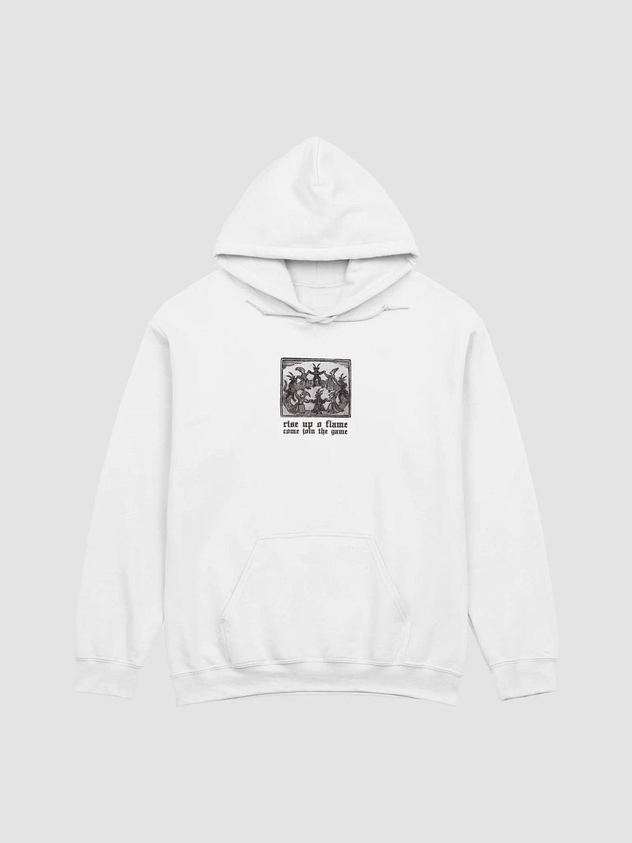 'Rise Up O Flame' Medieval Witches Hoodie (light colours / 4 colours available) product image (1)