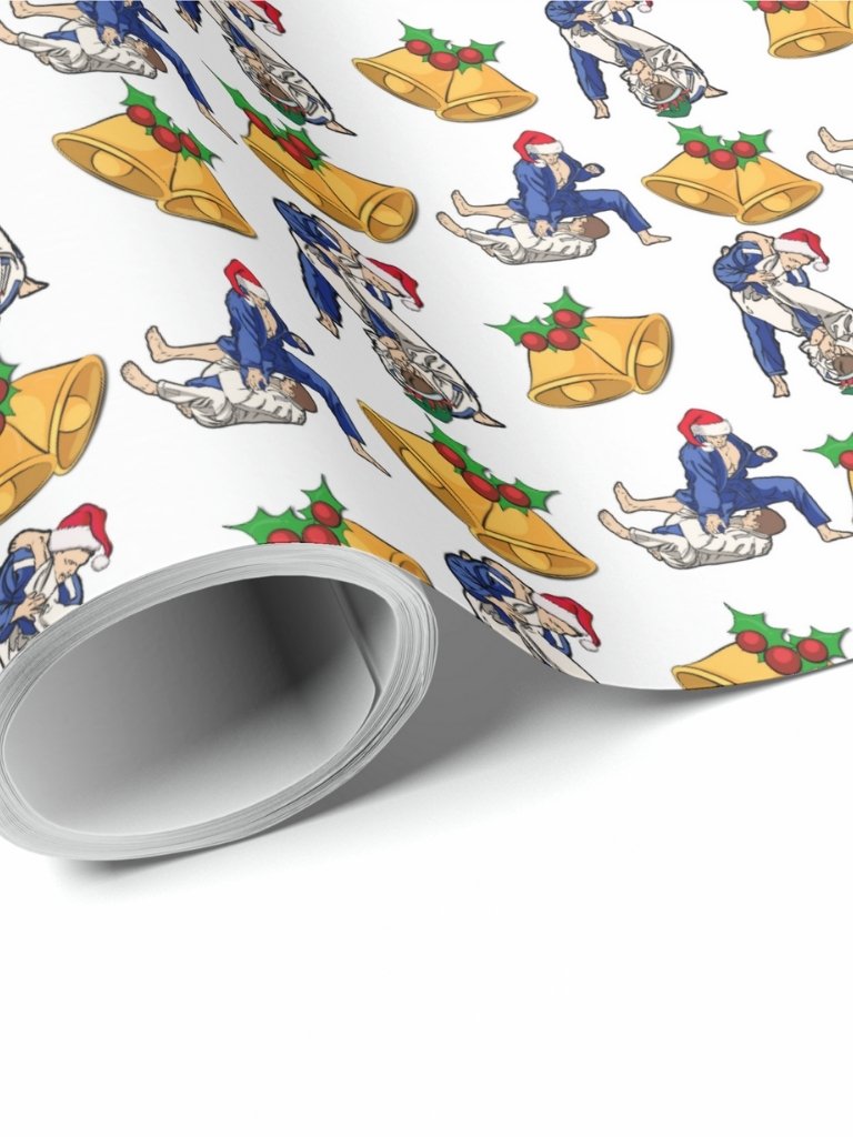 Jiu Jitsu Christmas Gift Wrapping Paper product image (1)
