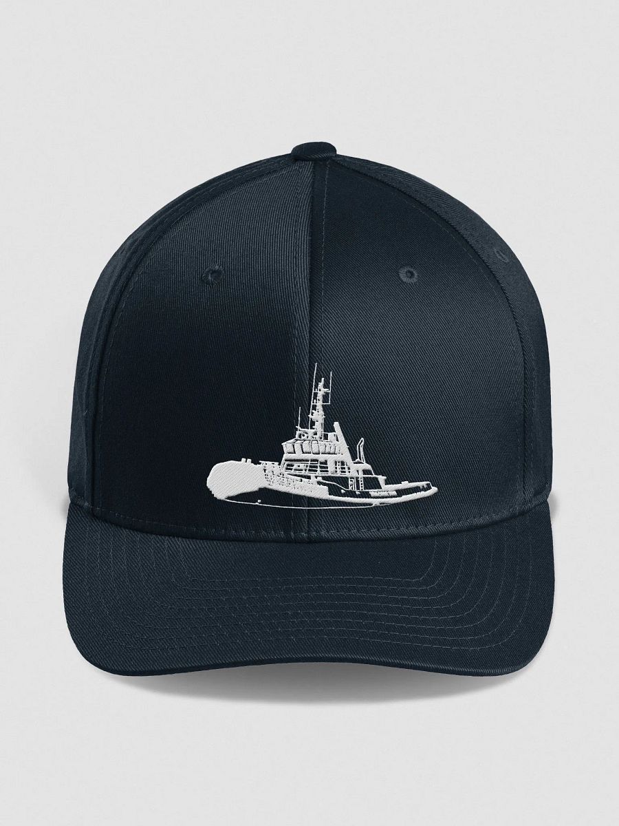 White Marco tug Fitted Flexfit Cap product image (1)