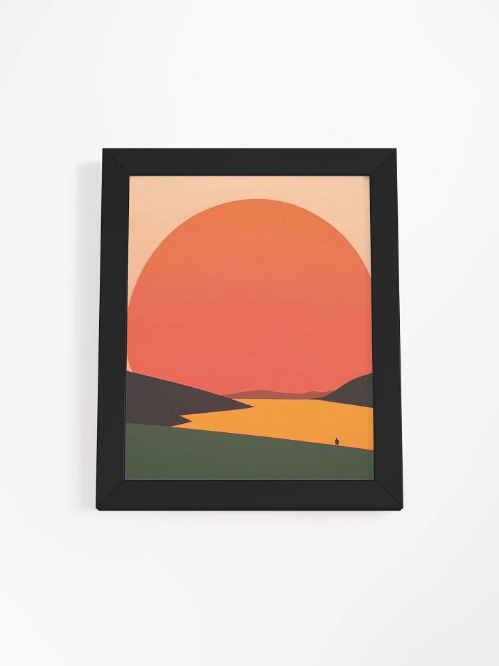 Framed Posted of a Big Sunset product image (9)