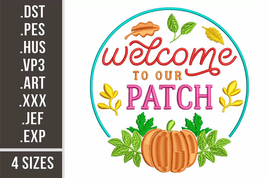 Welcome To Our Patch | Embroidery Design | Embroidery Files product image (1)