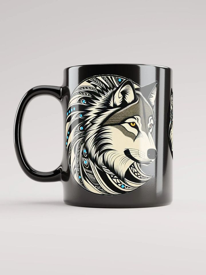 Timber Wolf Glossy Black Mugs product image (2)