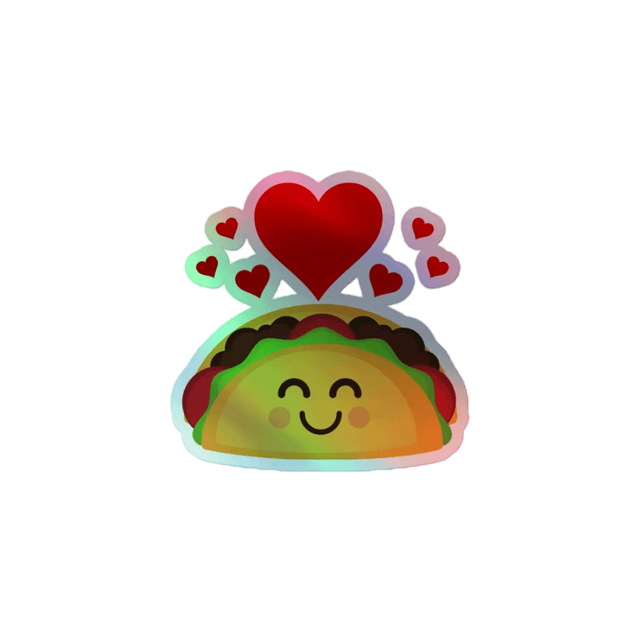 Taco Love Kiss Cut Stickers product image (1)