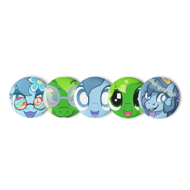 2025 mascot faces button set product image (1)