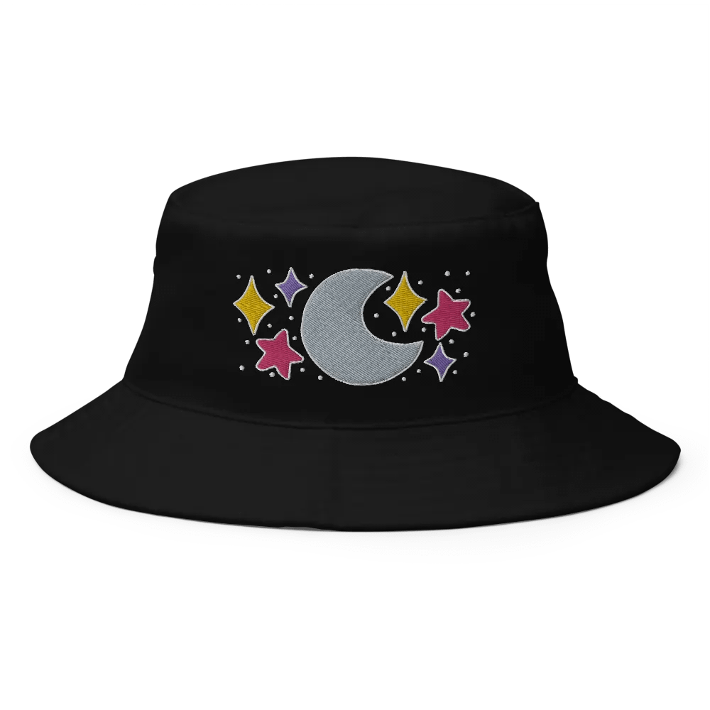 Celestial Bucket Hat with Puff Embroidery product image (1)