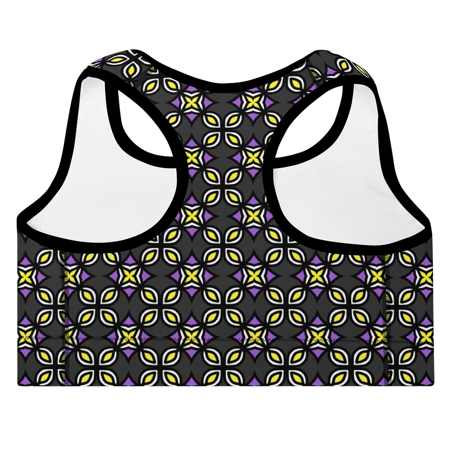 Non-Binary Abstract (3) - Padded Sports Bra product image (4)