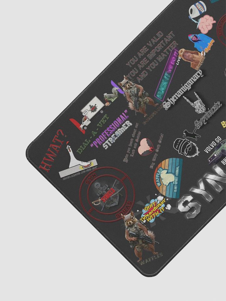Sticker Bombed Desk Mat Medium product image (2)