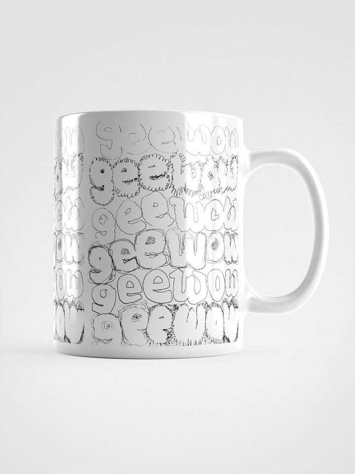 Gee Wow White Glossy Mug product image (1)