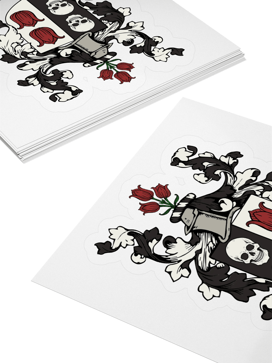 Bloom in Shadow Coat of Arms Kiss Cut Sticker product image (4)