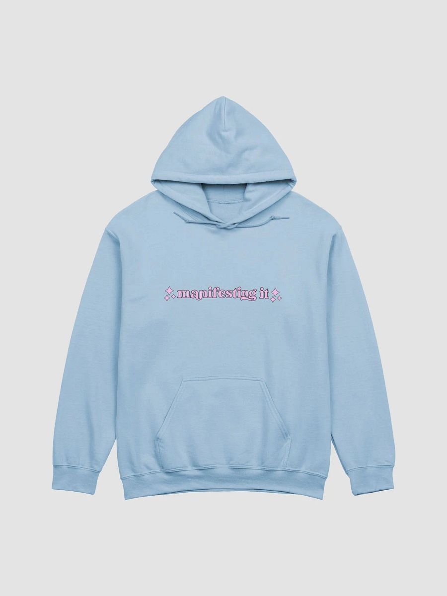 The 'Manifesting It' Hoodie - Pink Text product image (1)