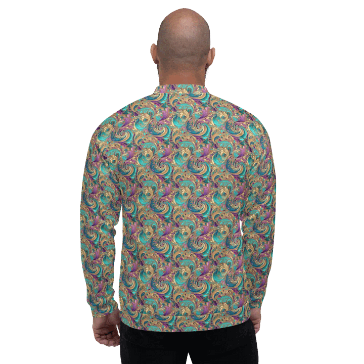 Golden Teal and Purple Regal Swirls Jacket product image (1)