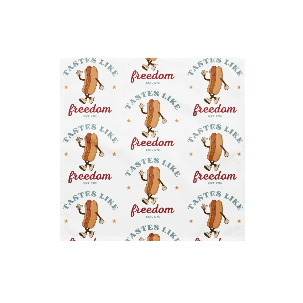 Tastes Like Freedom Hotdog Bandana product image (4)