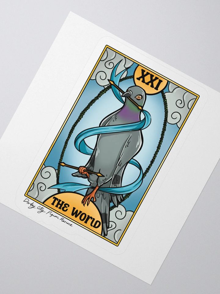 Pigeon Tarot Kiss Cut Stickers product image (2)