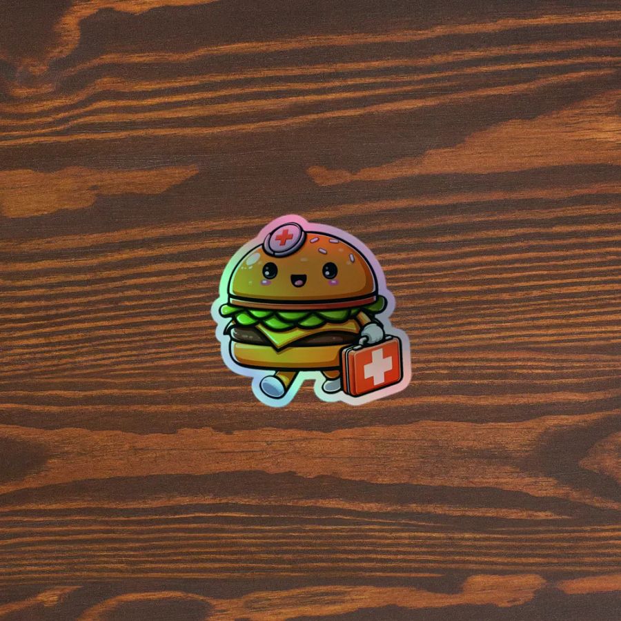 Dr. Burger Holographic Sticker Sheet product image (5)