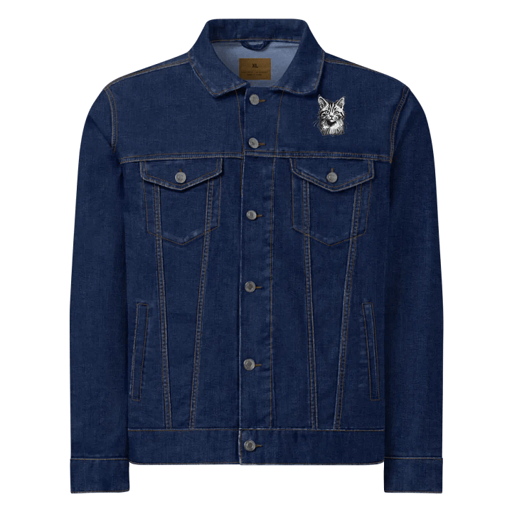 Wild Cat Denim Embroidered Jacket product image (1)