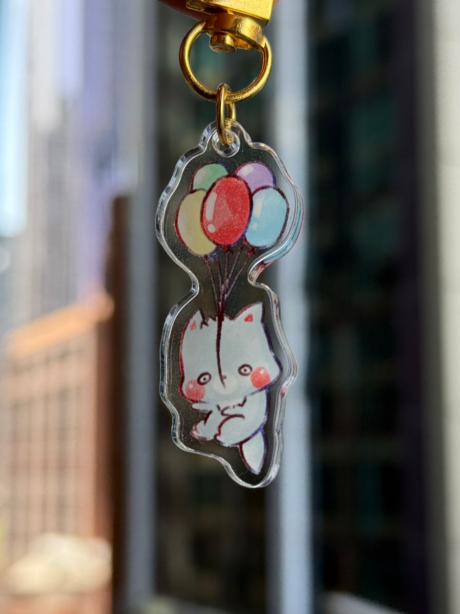 Nyx's balloon journey | Acrylic Keychain product image (1)