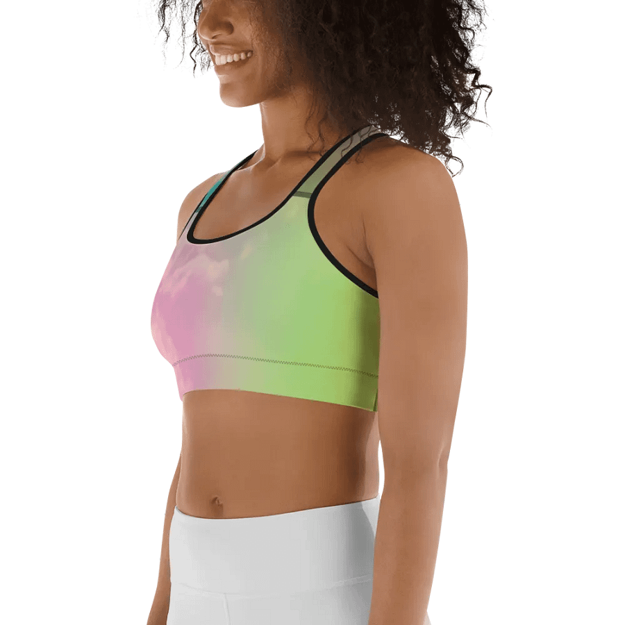 Blur cloud rainbow Design Sports Bra - V11 product image (6)