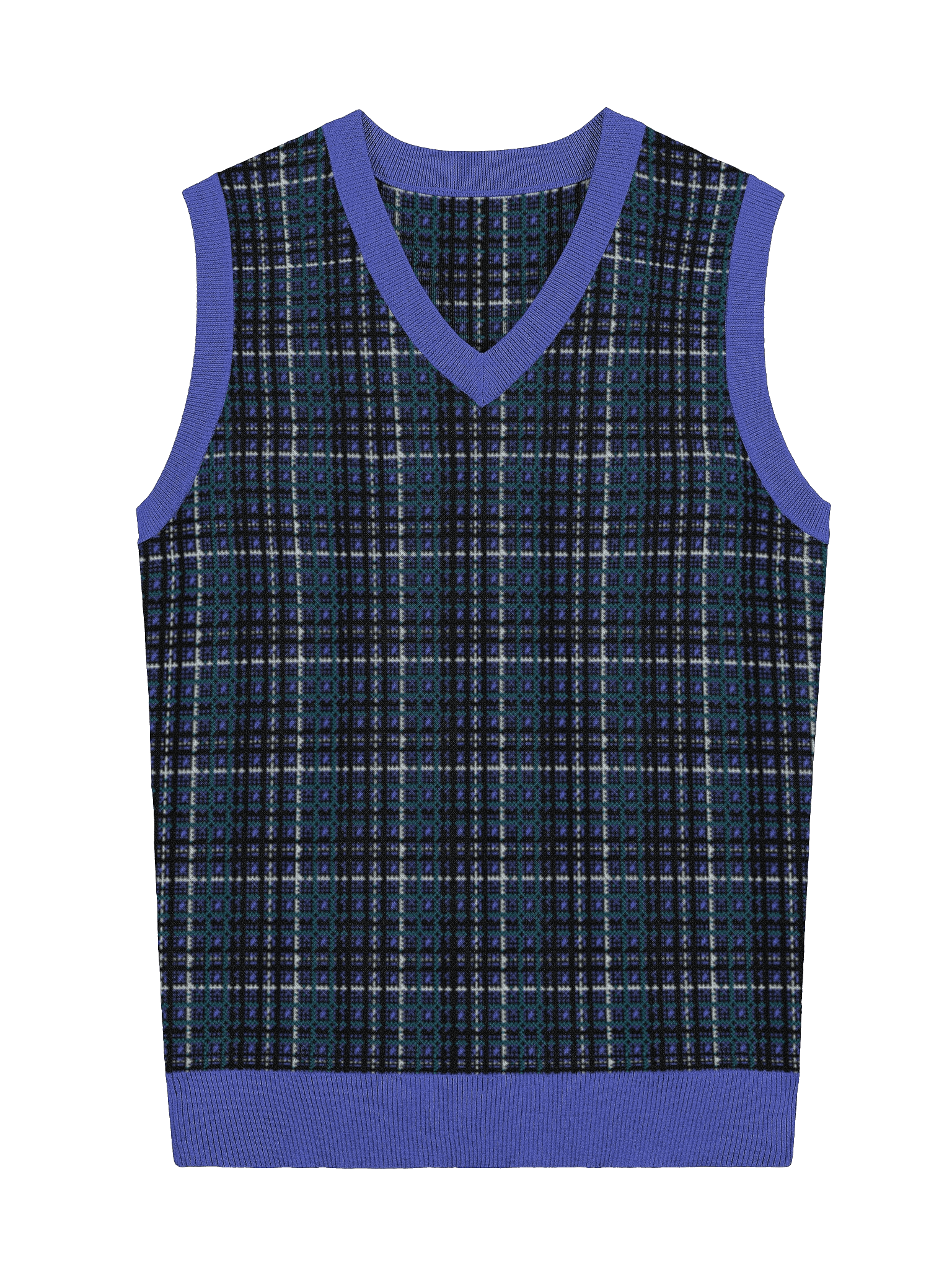 Purple Plaid Vest product image (1)