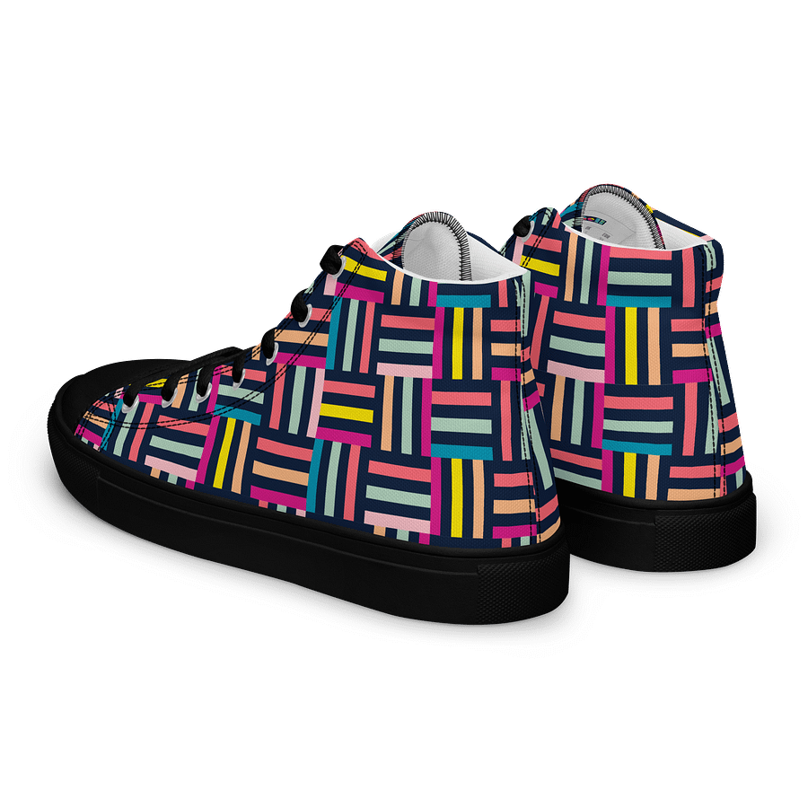Retro Woven Women's High Tops Canvas Shoes product image (8)