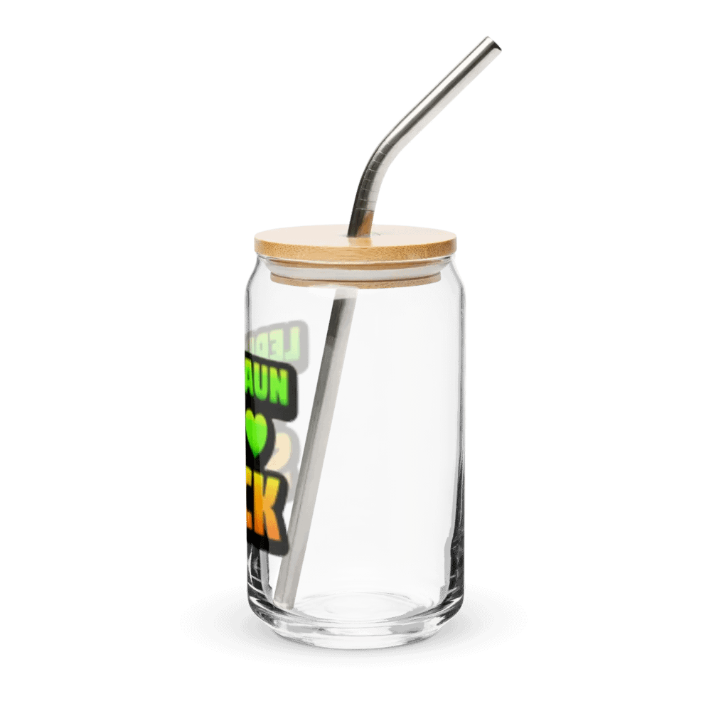 LLS Can Shaped Glass (16oz) with Lid & Straw product image (3)
