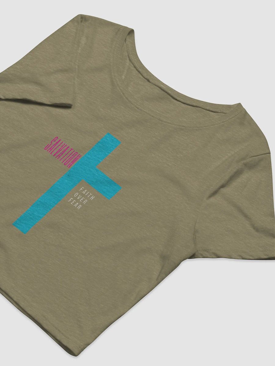 SALVATION: Women's Crop Tee (Faith Over Fear) product image (10)