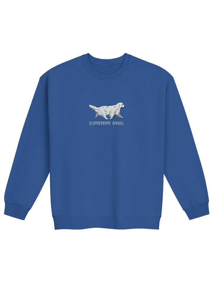 Clumbersome Spaniel Sweatshirt (Embroidered) of a Clumber Spaniel(White) product image (13)